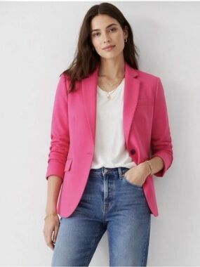 J. Crew Women’s Pink Regent Tailored Stretch Blazer 4 Seasons  Sz 16T~NWT